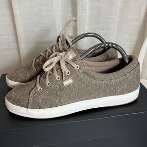 Keds Center II Canvas Women Size 6.5 Walnut Shoes Sneakers GUC!